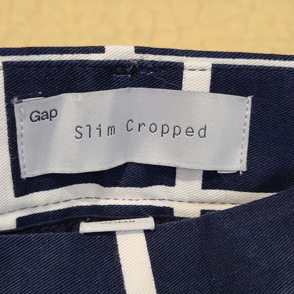 Gap Slim cropped grid pants size 0 - Picture 6 of 12